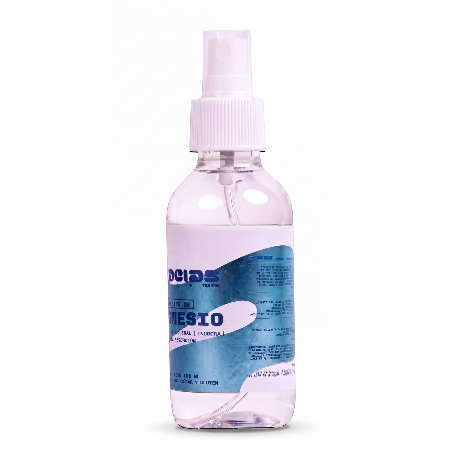 Aceite de Magnesio Gracias de la Tierra en frasco spray de 130 ml, fórmula mineral inodora de rápida absorción.